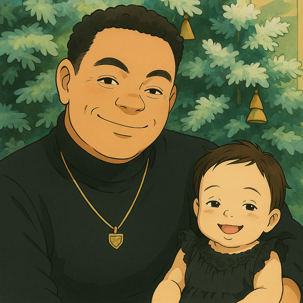 alex and his daughter